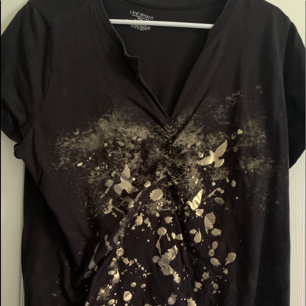 Lane Bryant v neck tee shirt